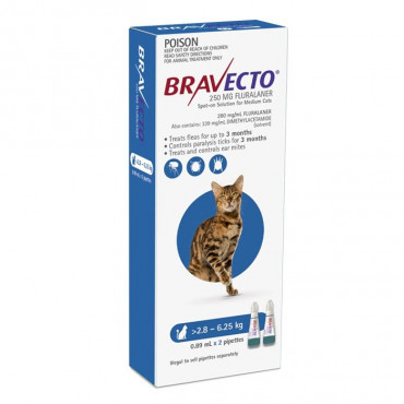 Bravecto Spot-On Cat Blue 2s