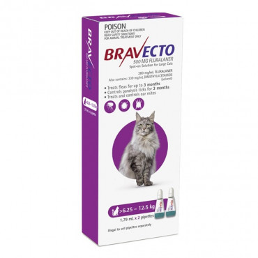 Bravecto Spot-On Cat Purple 2s