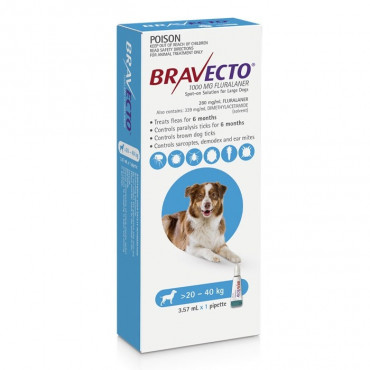 Bravecto Spot-On Large Dog Blue 20-40kg